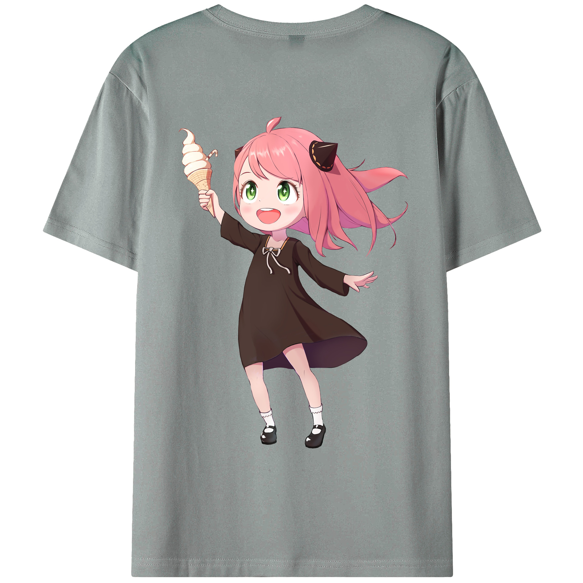 （画像用） SPY×FAMILY间谍家家酒 綿100％ メンズ半袖Tシャツ（バックプリント） 通気性
